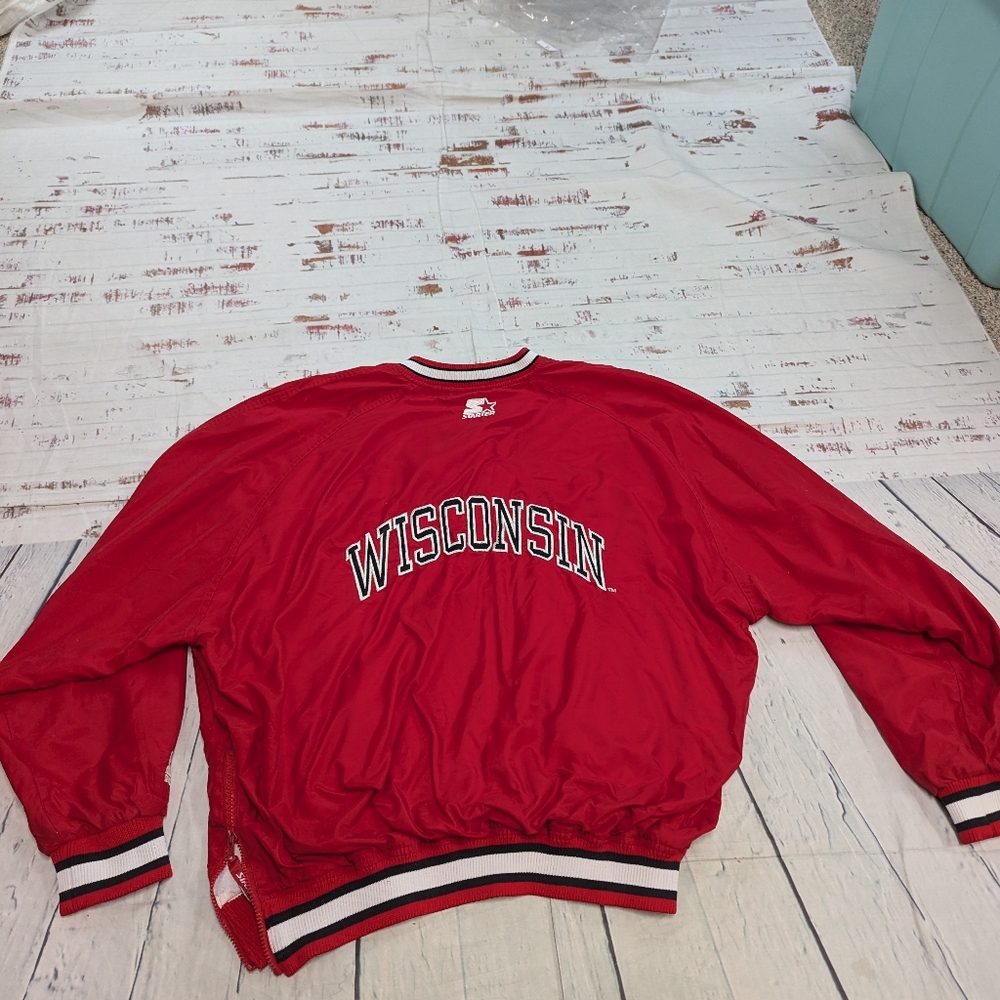Starter Red Lightweight Pullover Jacket - image 6